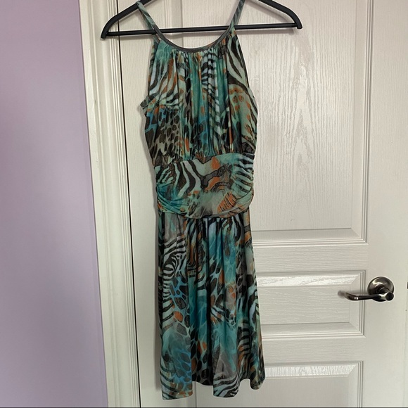 Vintage Marciano by GUESS printed designer mini dress - Picture 1 of 4